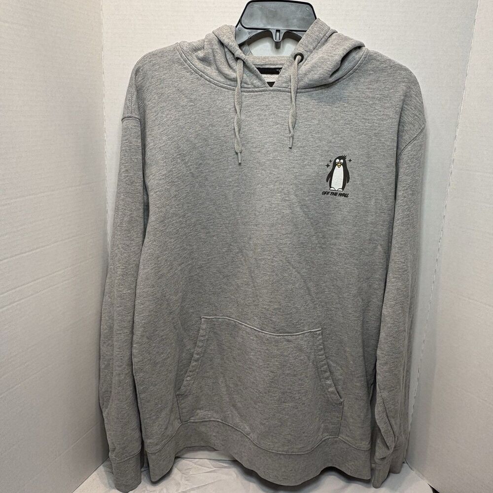 Vans Pullover Hoodie Off The Wall Penguin Gray Size Medium